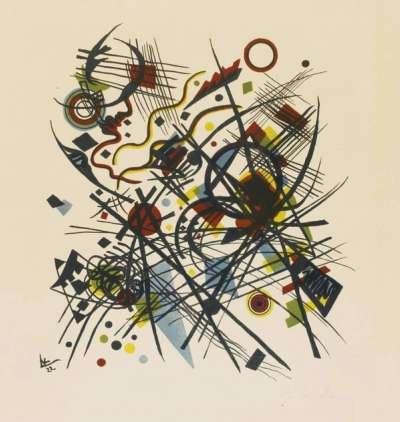 Lithographie Für Die Vierte Bauhausmappe - Signed Print by Wassily Kandinsky 1922 - MyArtBroker