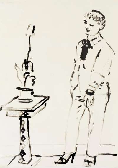 Celia Musing - Signed Print by David Hockney 1979 - MyArtBroker