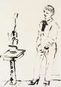 David Hockney: Celia Musing - Signed Print