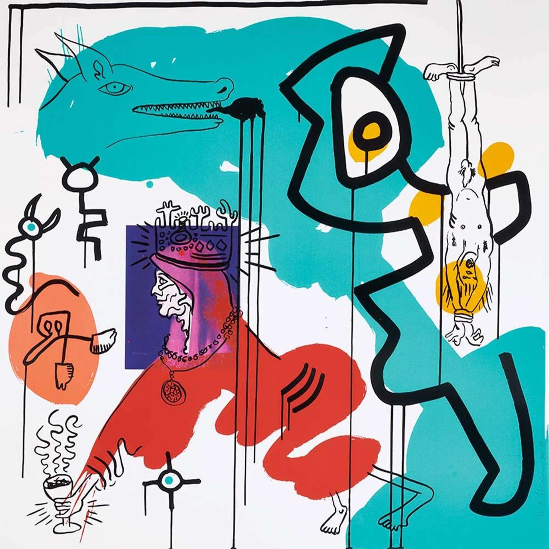Apocalypse 9 - Signed Print by Keith Haring 1988 - MyArtBroker