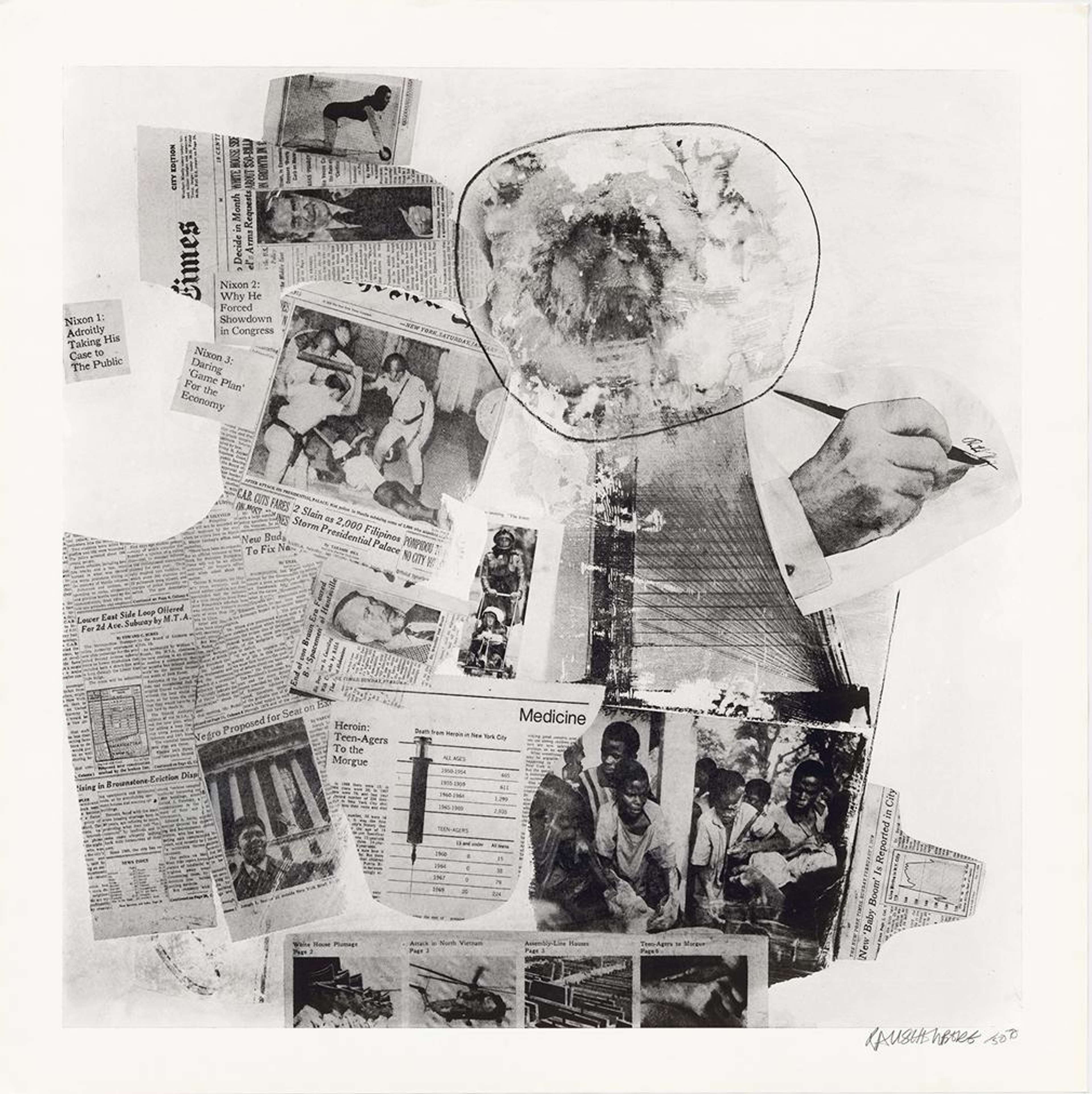 Features VII - Signed Print by Robert Rauschenberg 1970 - MyArtBroker