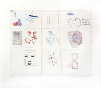 Franco-American Mail - Signed Print by David Hockney 1977 - MyArtBroker