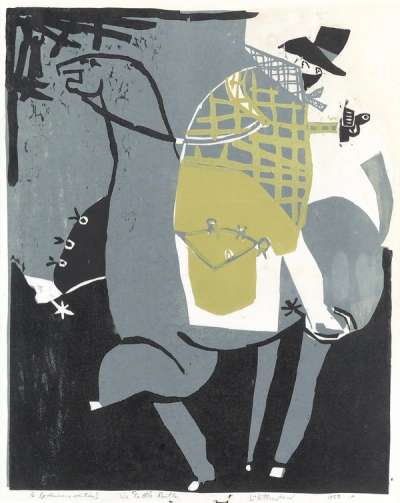 The Cattle Rustler - Signed Print by Roy Lichtenstein 1958 - MyArtBroker