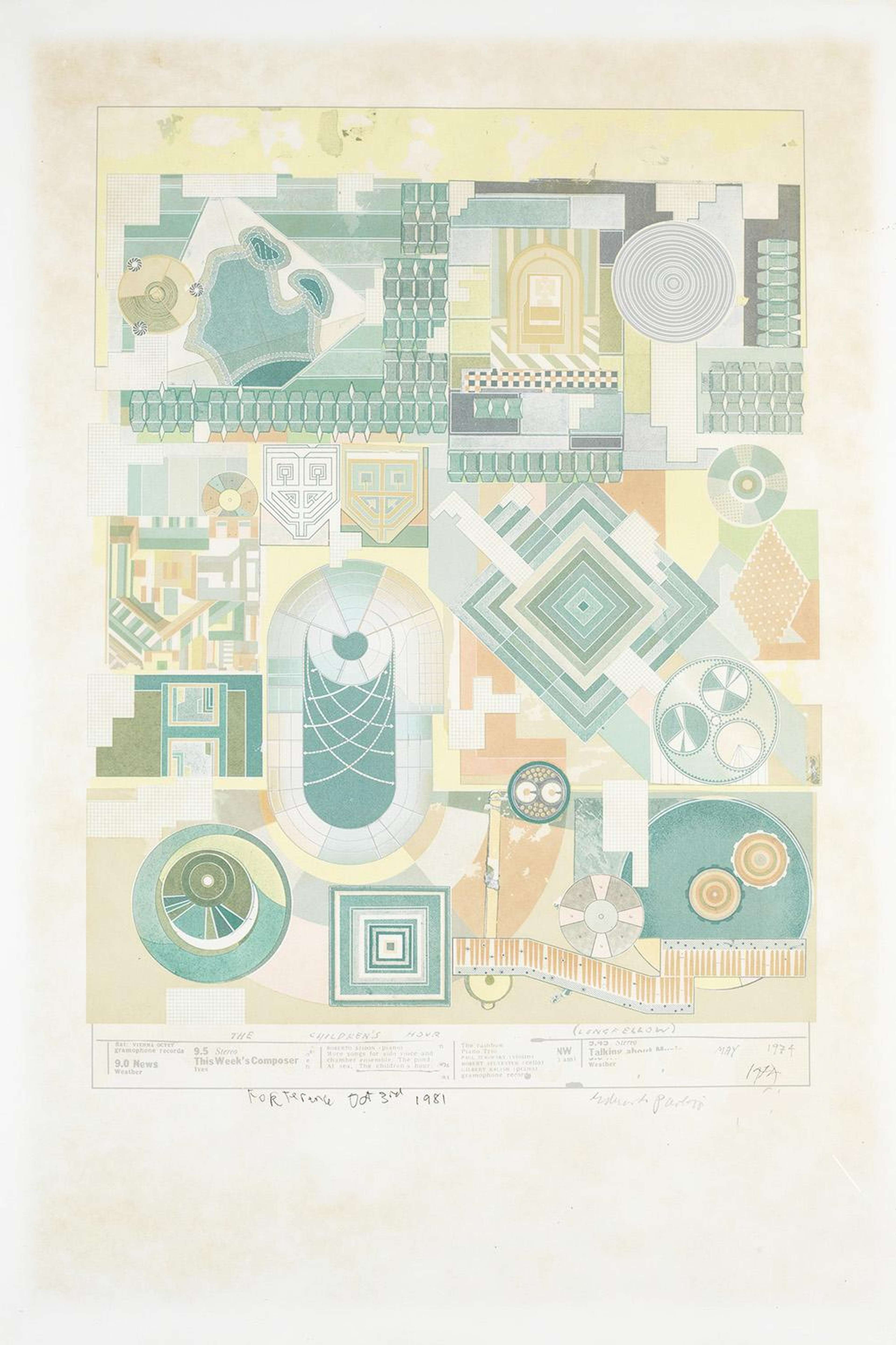 Calcium Light Night 3 - Signed Print by Eduardo Paolozzi 1977 - MyArtBroker