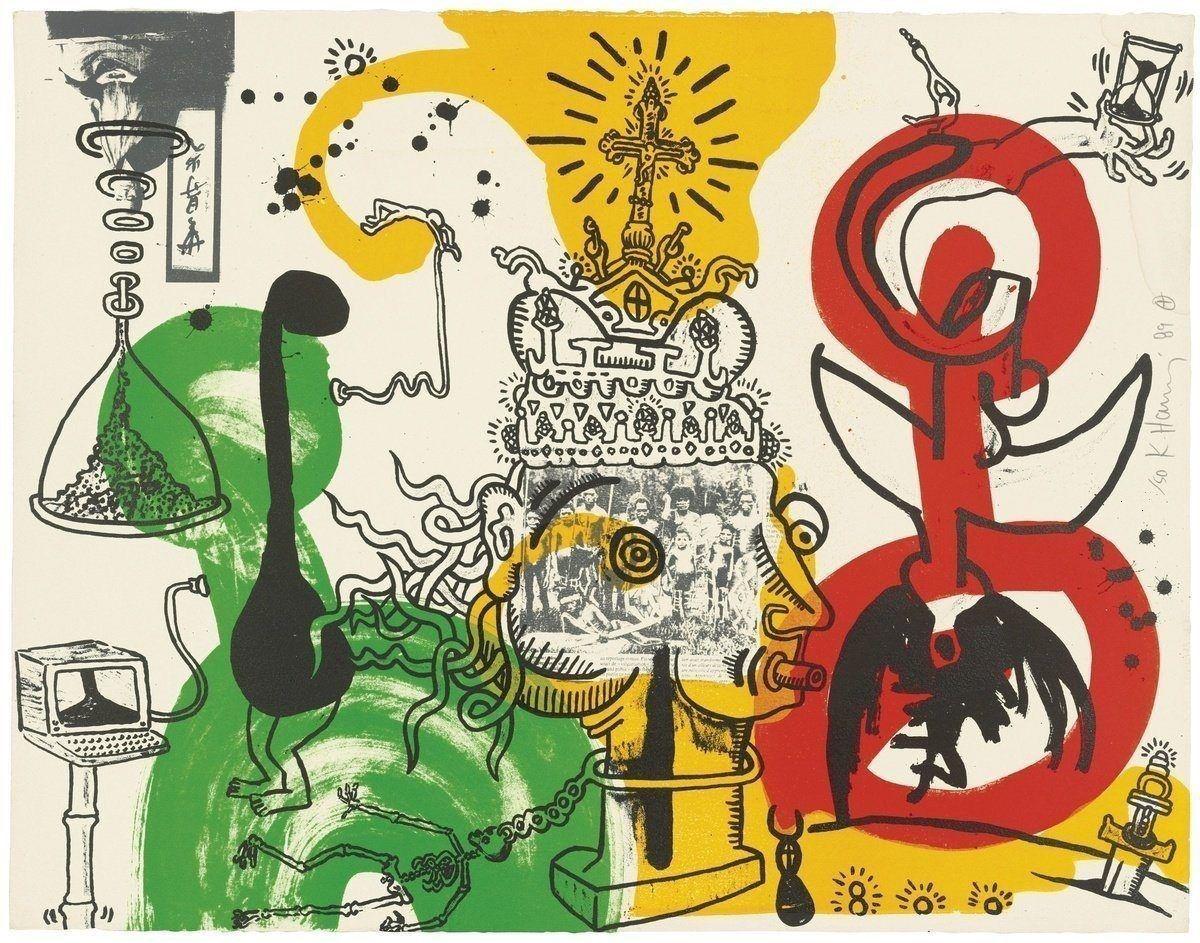 Keith Haring The King (Signed Print) 1989 | MyArtBroker