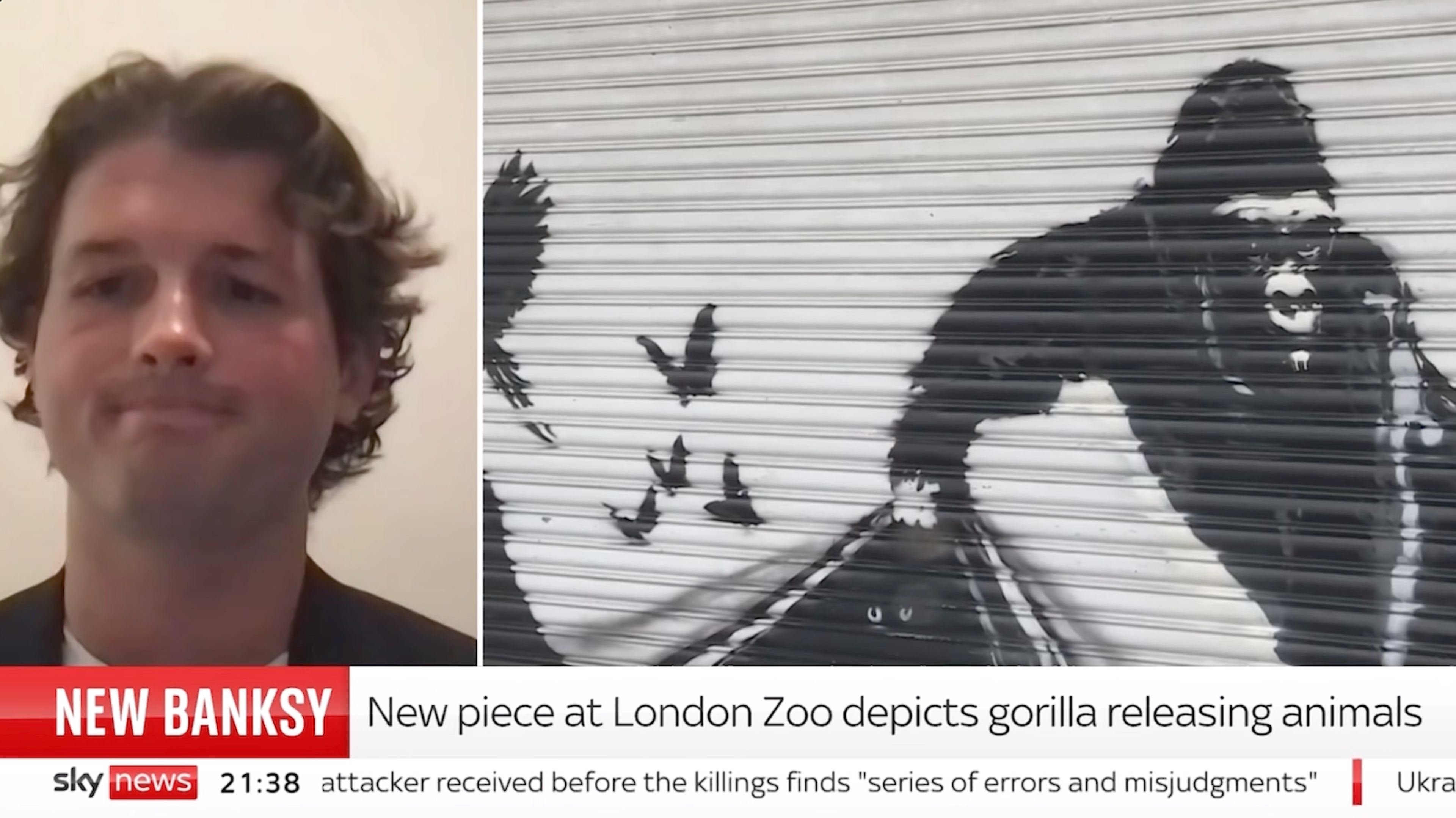 Banksy specialisy jasper tordoff on sky news