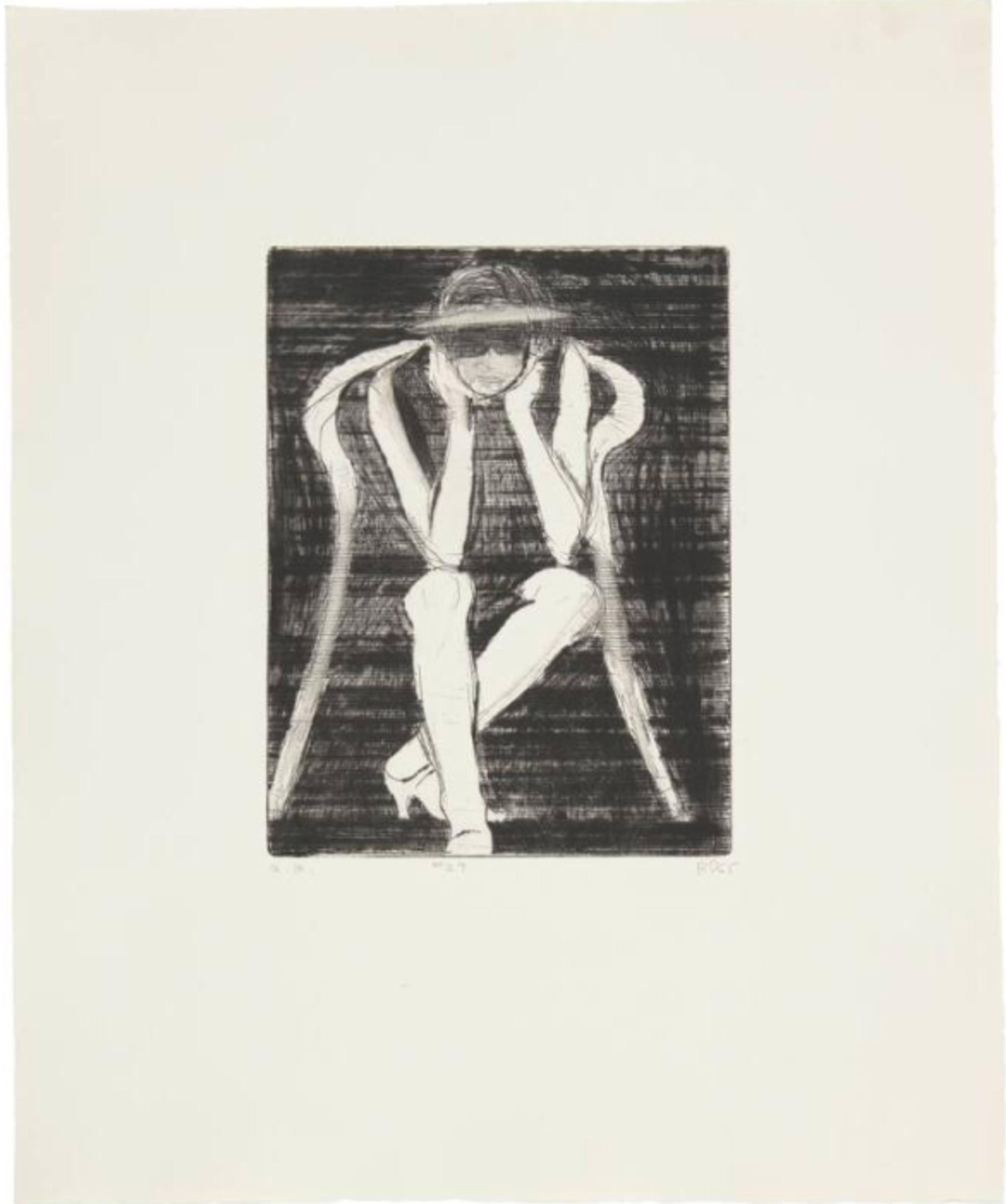 #29 from 41 Etchings Drypoints by Richard Diebenkorn 