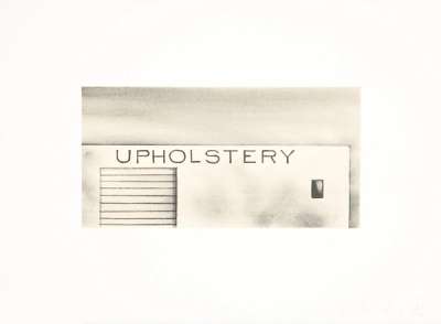 Upholstery - Signed Print by Ed Ruscha 1996 - MyArtBroker