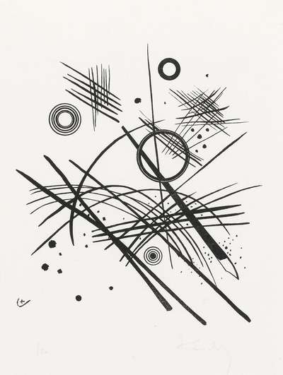 Plate II, Cahiers D'Art (R. 196) - Signed Print by Wassily Kandinsky 1932 - MyArtBroker