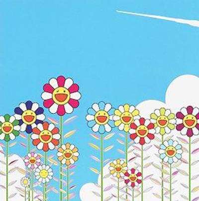 Takashi Murakami: Summer Vapor Trail - Signed Print