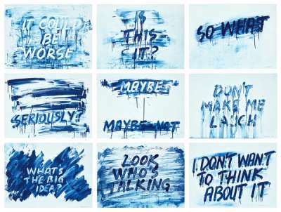 Exasperations (complete set) - Signed Print by Mel Bochner 2023 - MyArtBroker