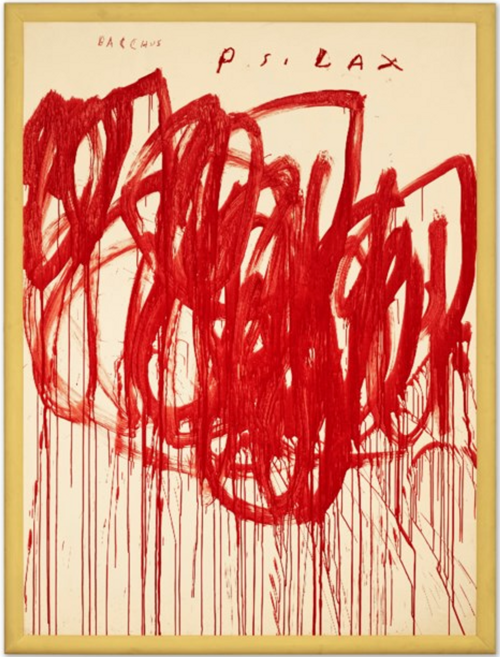 Untitled (Bacchus 1st Version II) by Cy Twombly - Christie's 2023