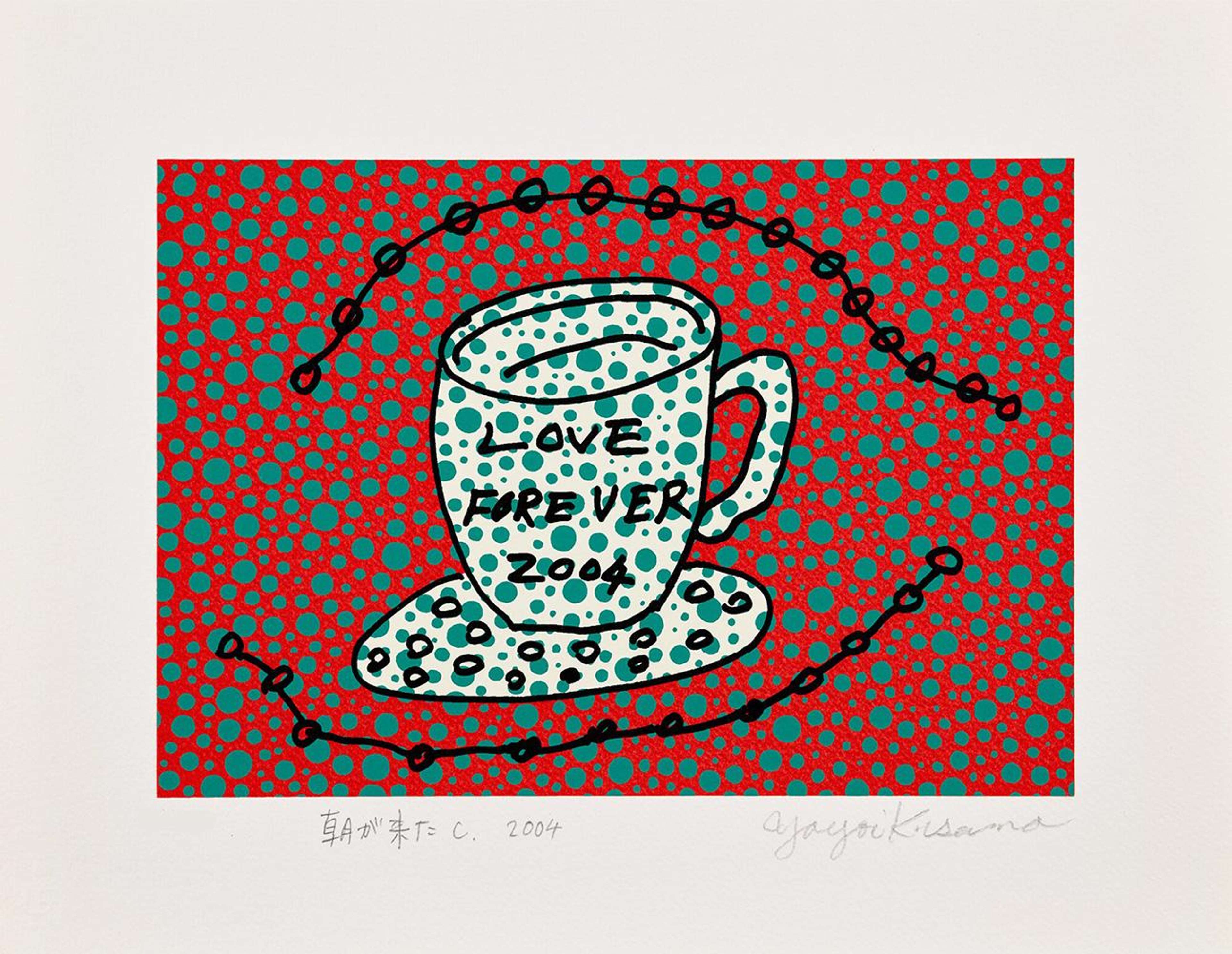 Morning Is Here C - Signed Print by Yayoi Kusama 2004 - MyArtBroker