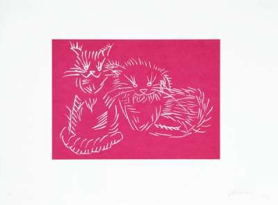 Cats (Pink) - Signed Print by Ai Weiwei 2022 - MyArtBroker