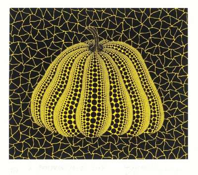 Pumpkin (YB-D) - Signed Print by Yayoi Kusama 2004 - MyArtBroker