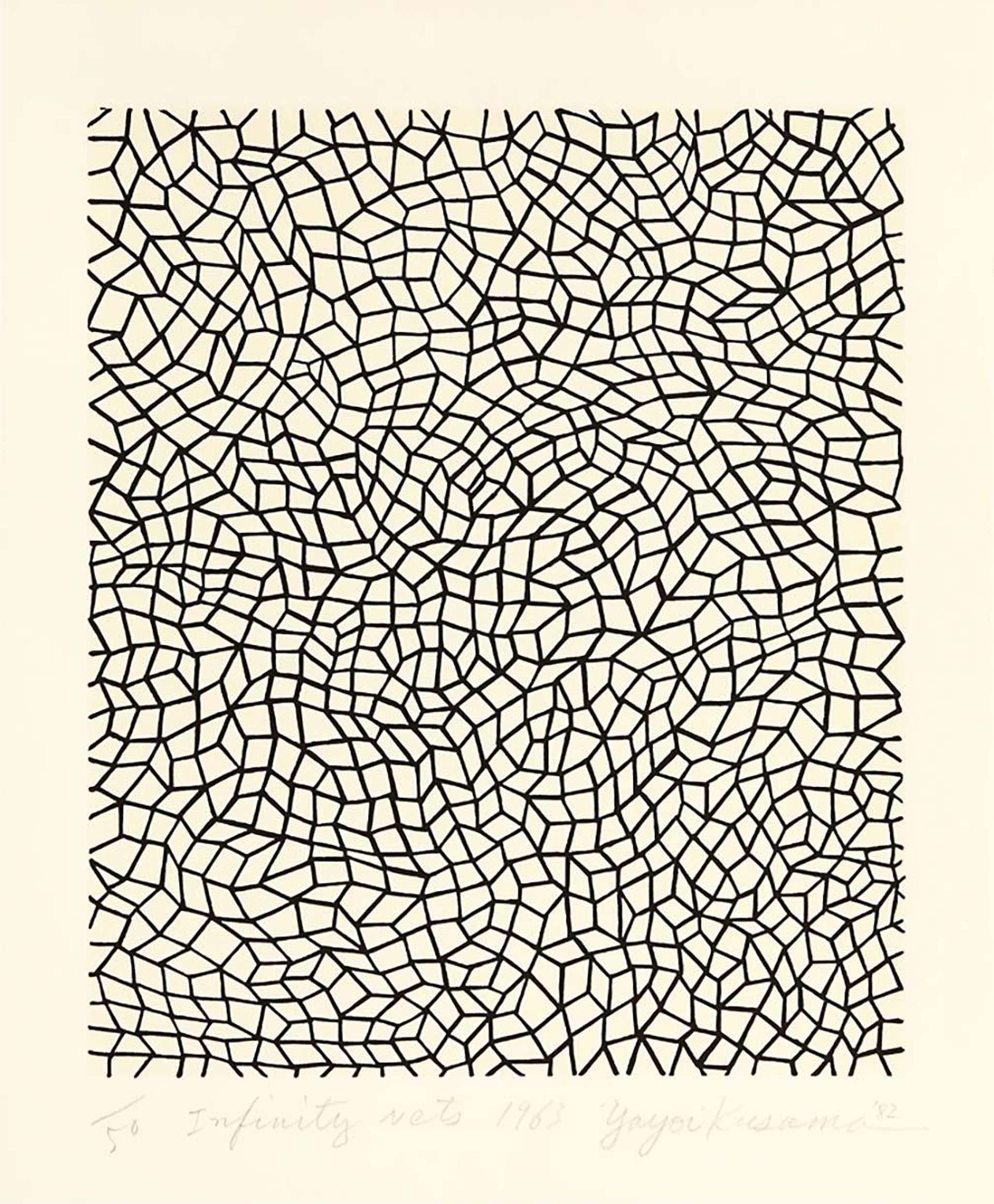 Infinity Nets 1963, Kusama 15 - Signed Print by Yayoi Kusama 1983 - MyArtBroker