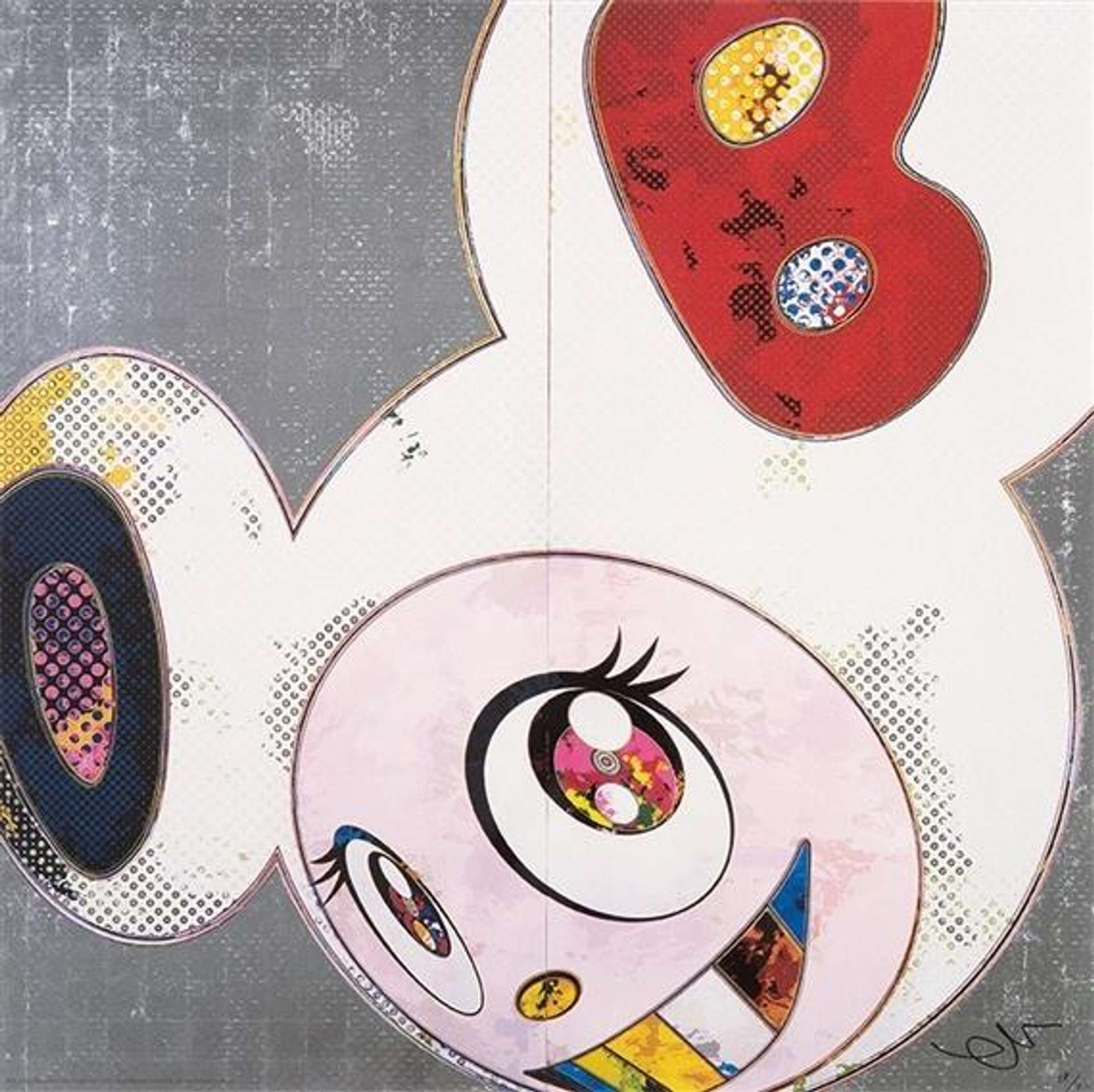 Artwork Replica Pop Art Eye Love SUPERFLAT by Takashi Murakami
