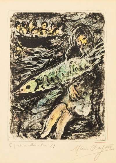Marc Chagall: Jonas II - Signed Print