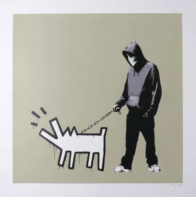 Choose Your Weapon (khaki) - Signed Print by Banksy 2010 - MyArtBroker