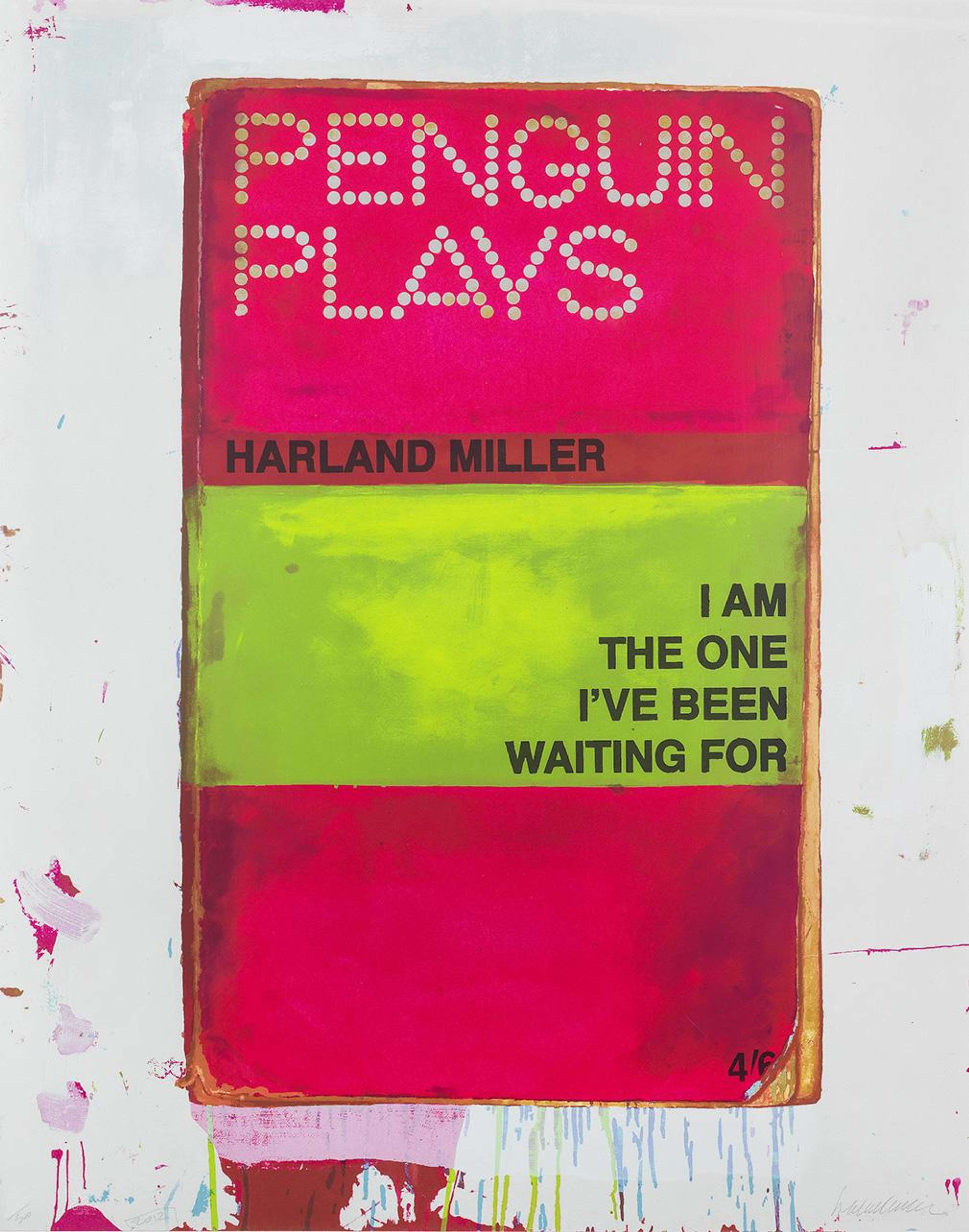 I Am The One I've Been Waiting For (red and yellow) - Signed Print by Harland Miller 2012 - MyArtBroker