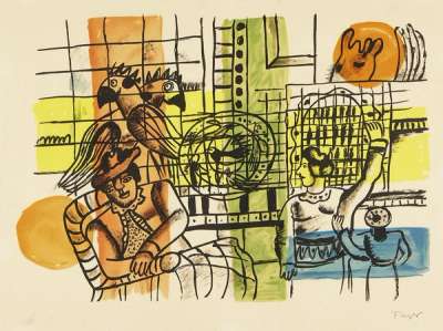 La Marchande d'Oiseaux - Signed Print by Fernand Leger 1959 - MyArtBroker