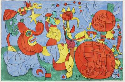 Plate III (Ubu Roi) - Signed Print by Joan Miró 1966 - MyArtBroker