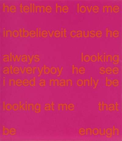 He Tell Me He Love Me - Signed Print by Adam Pendleton 2004 - MyArtBroker