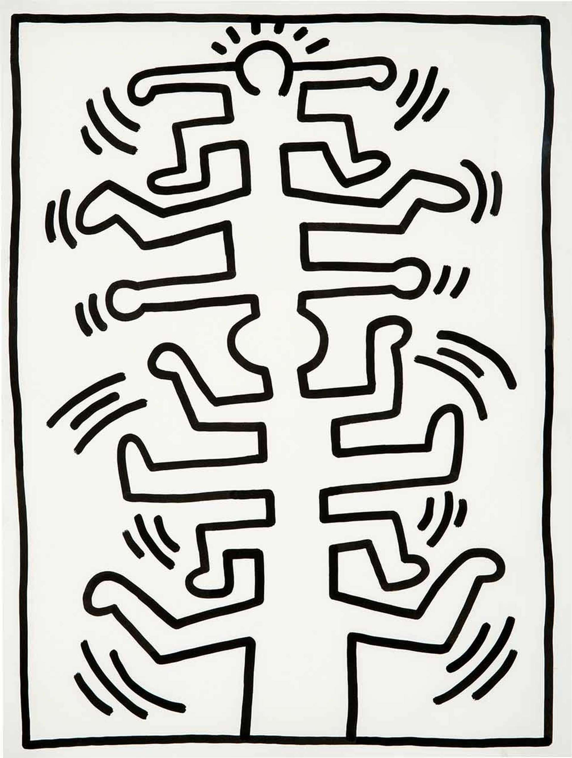 Untitled 1987 - Signed Work on Paper by Keith Haring 1987 - MyArtBroker