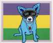 Mardi Gras Dog - Signed Print
