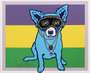 George Rodrigue: Mardi Gras Dog - Signed Print