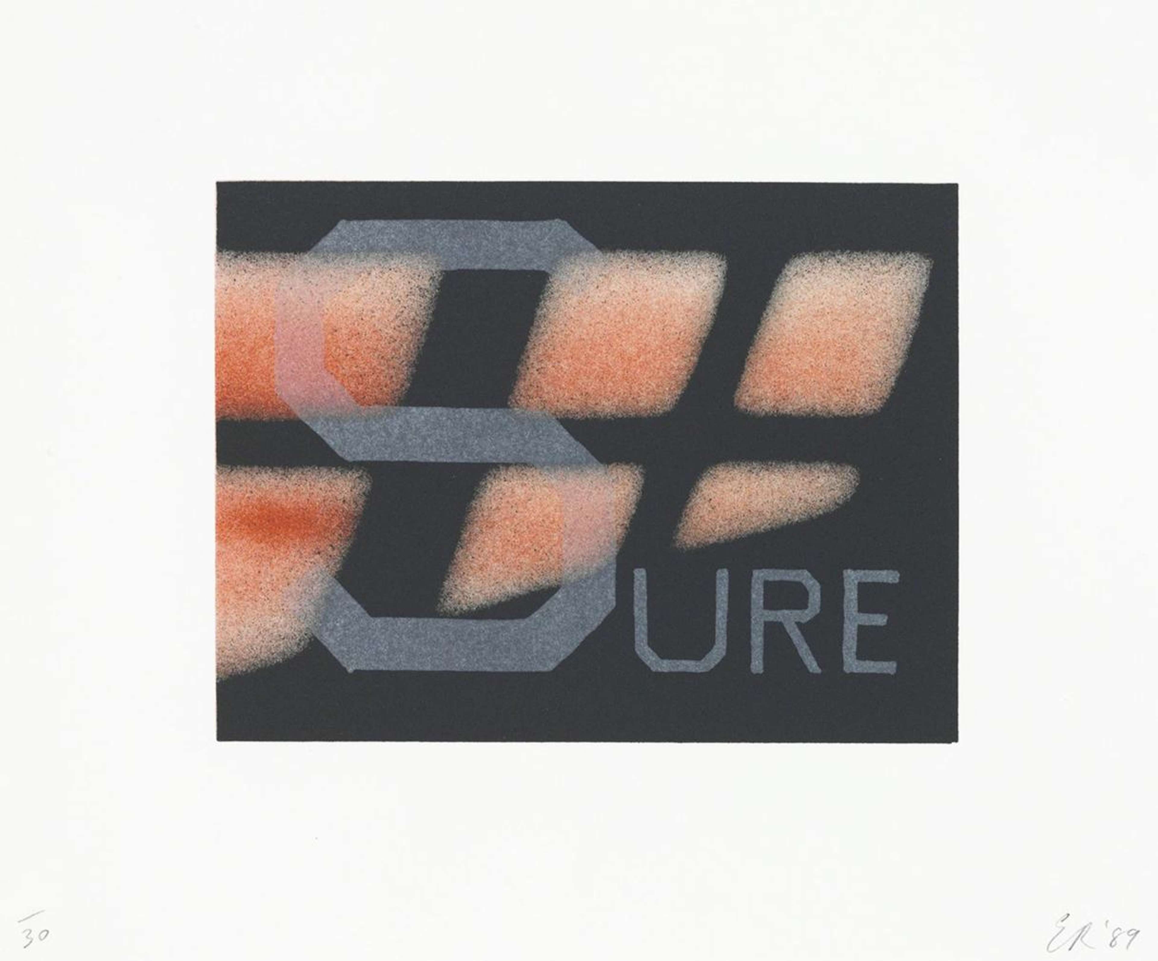 Sure - Signed Print by Ed Ruscha 1989 - MyArtBroker