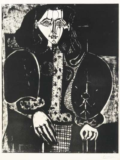Femme Au Fauteuil - Signed Print by Pablo Picasso 1948 - MyArtBroker