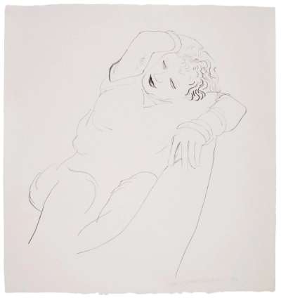 Celia Reclining - Signed Print by David Hockney 1979 - MyArtBroker