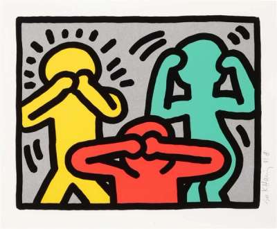 Pop Shop III, Plate II - Signed Print by Keith Haring 1989 - MyArtBroker
