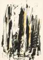Joan Mitchell: Arbres (black and yellow) - Signed Print