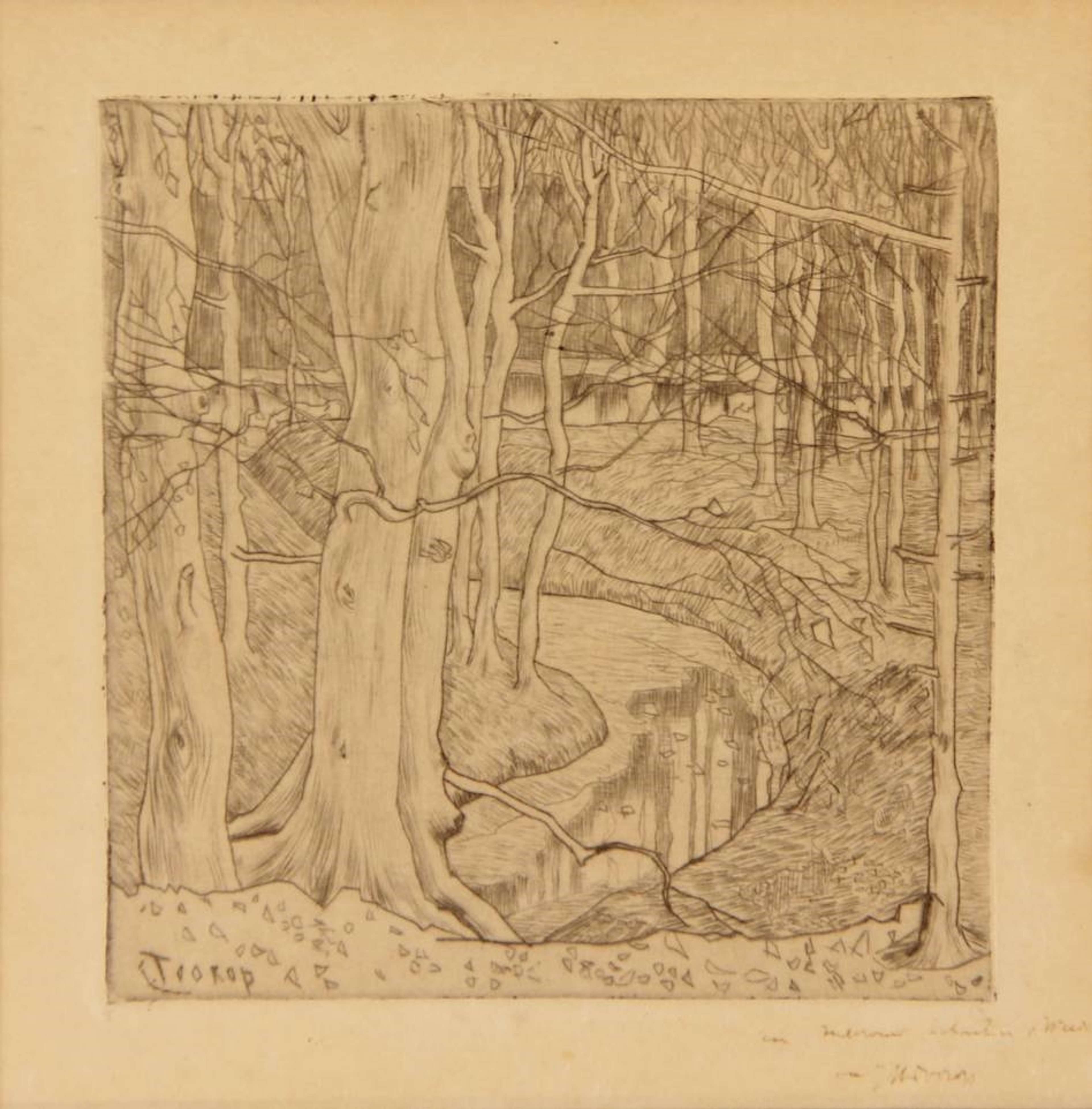 In Het Bos - Unsigned Print by Jan Toorop 1895 - MyArtBroker