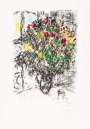 Marc Chagall: Le Bouquet Rouge - Signed Print