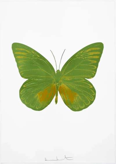 The Souls I (leaf green, oriental gold) - Signed Print by Damien Hirst 2010 - MyA
