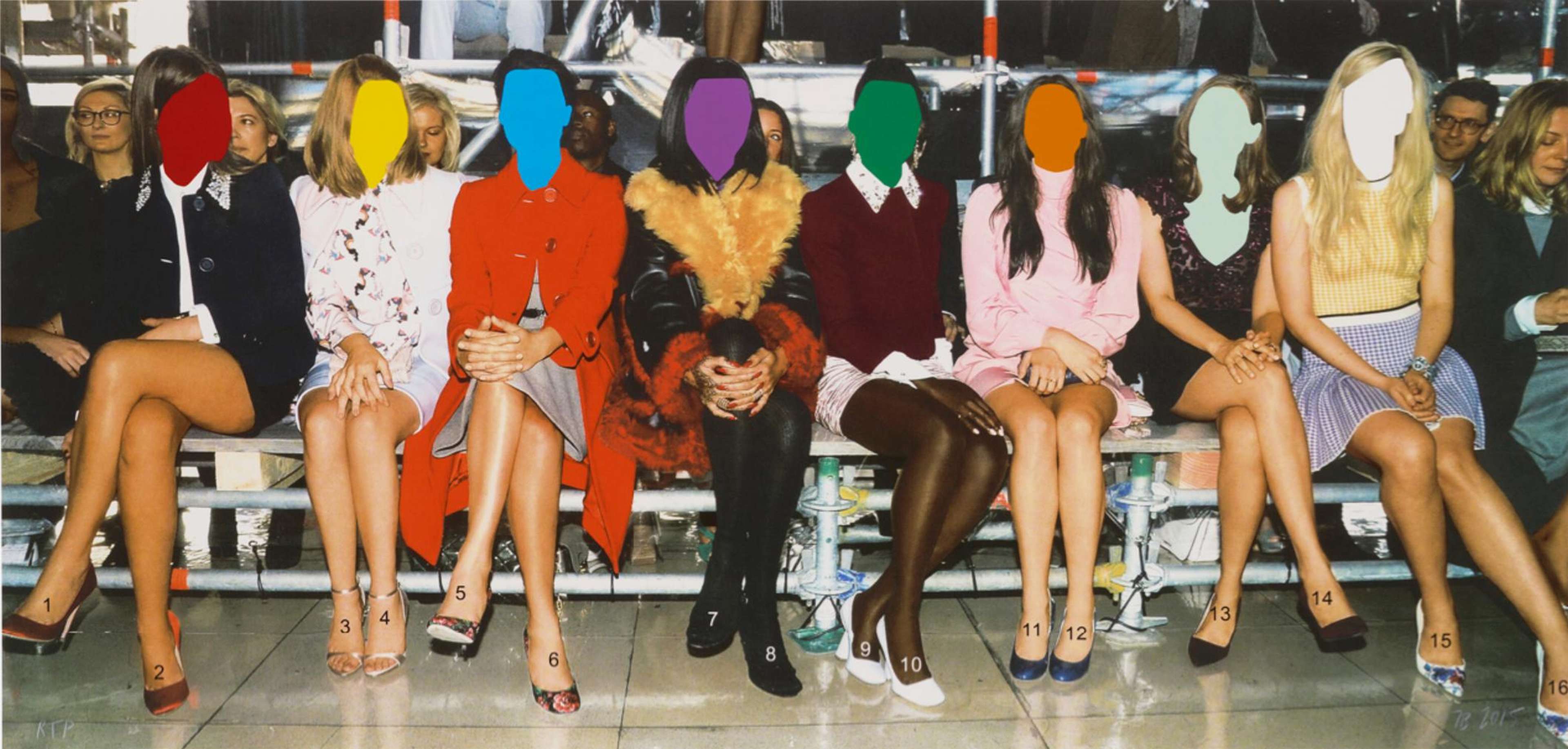 Front Row: Numbered Legs - Signed Print by John Baldessari 2015 - MyArtBroker