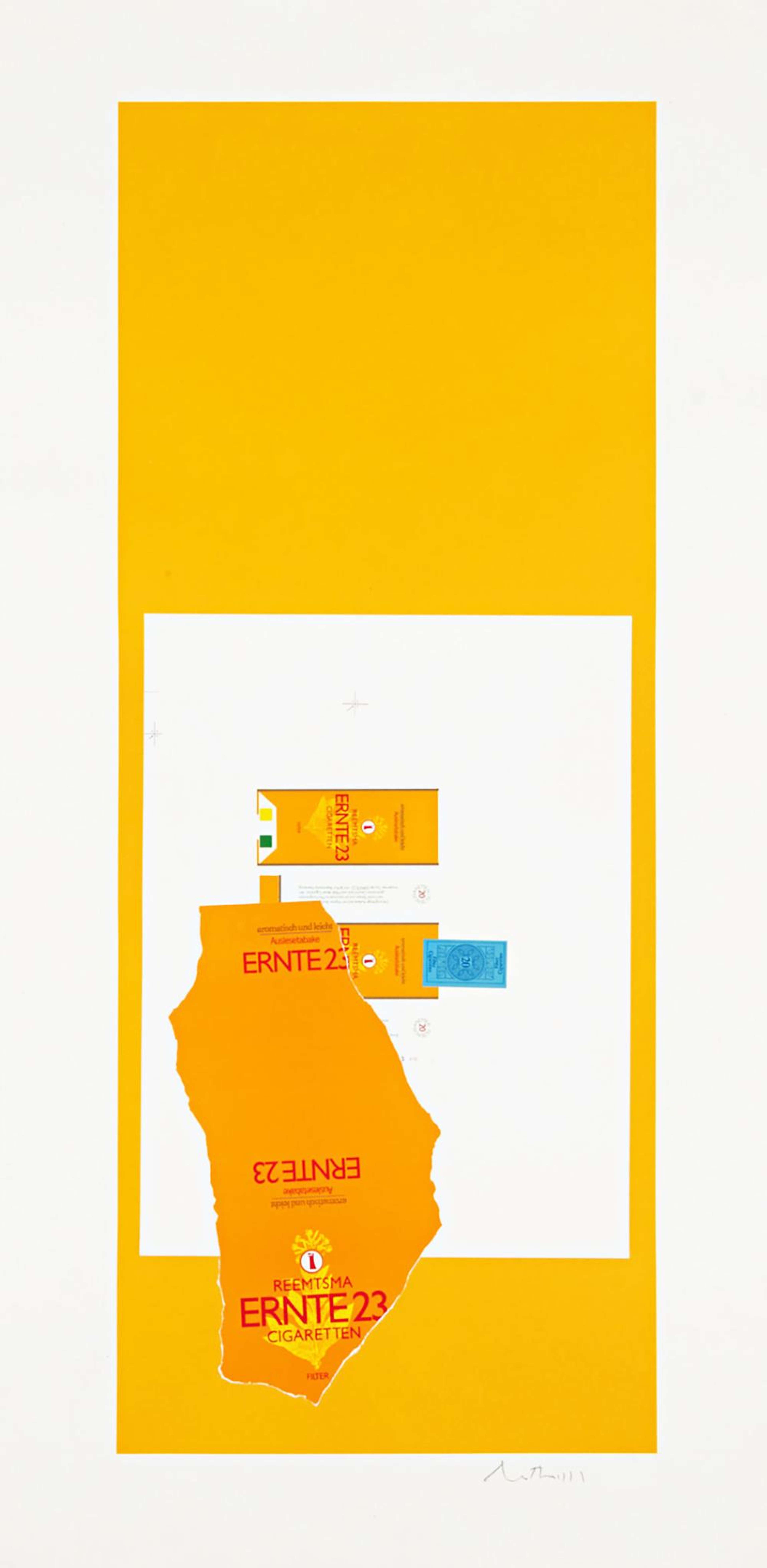 Harvest With Leaf - Signed Print by Robert Motherwell 1973 - MyArtBroker