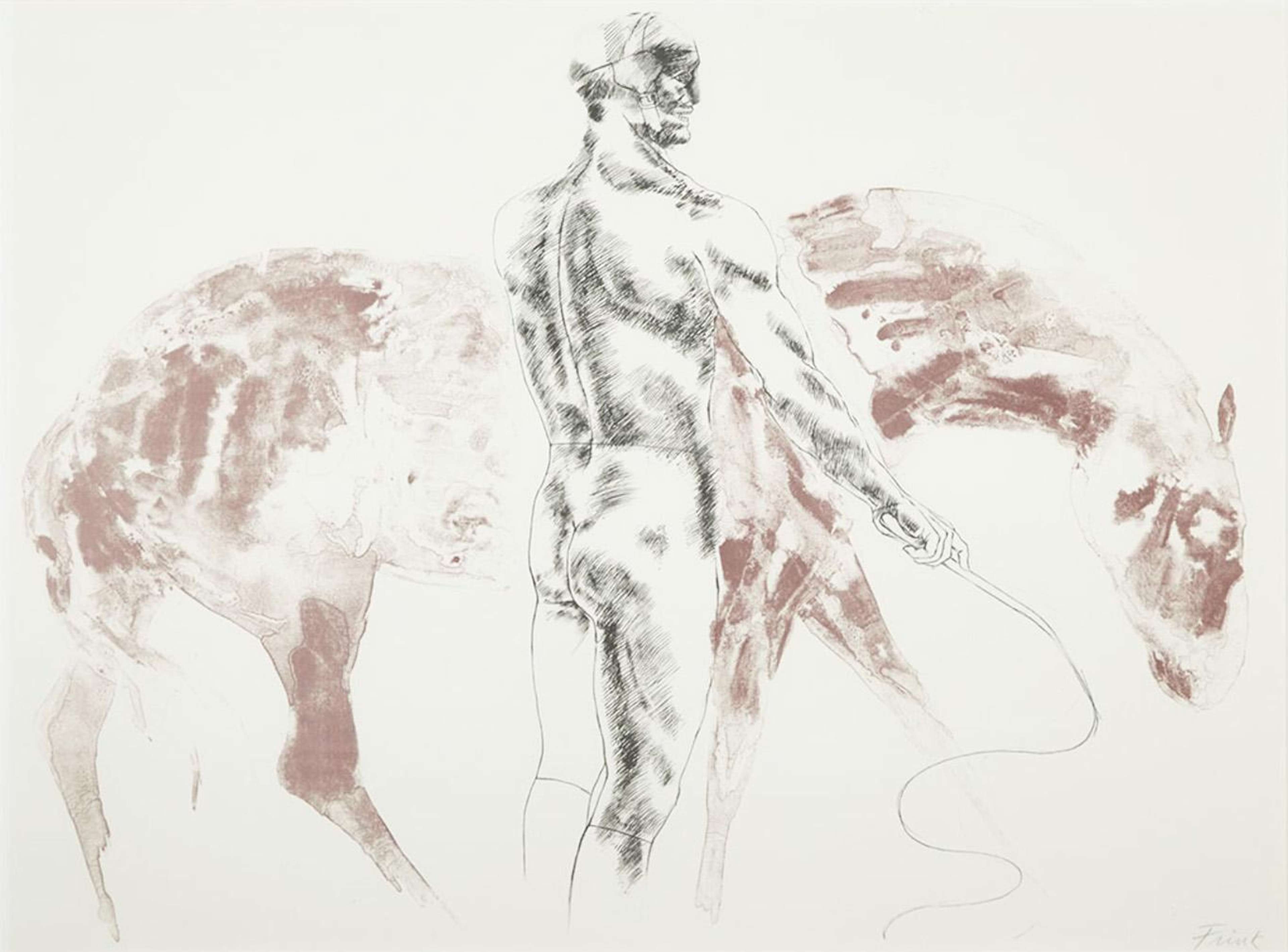 Man And Horse III - Signed Print by Elisabeth Frink 1971 - MyArtBroker