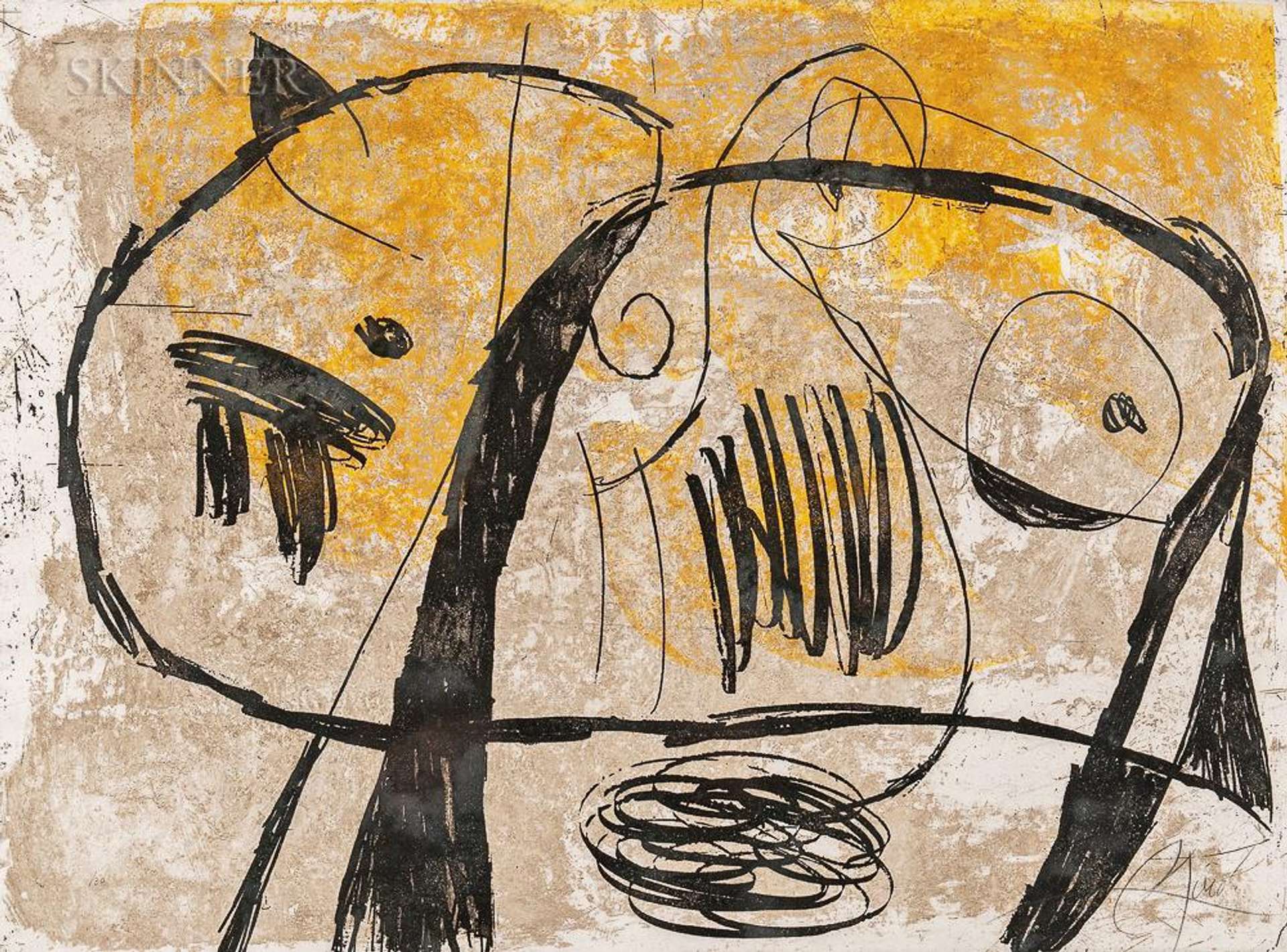 Joan Miró: La Commedia Dell’Arte V - Signed Print