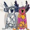 Kachina Dolls (F. & S. II.381) - Signed Print