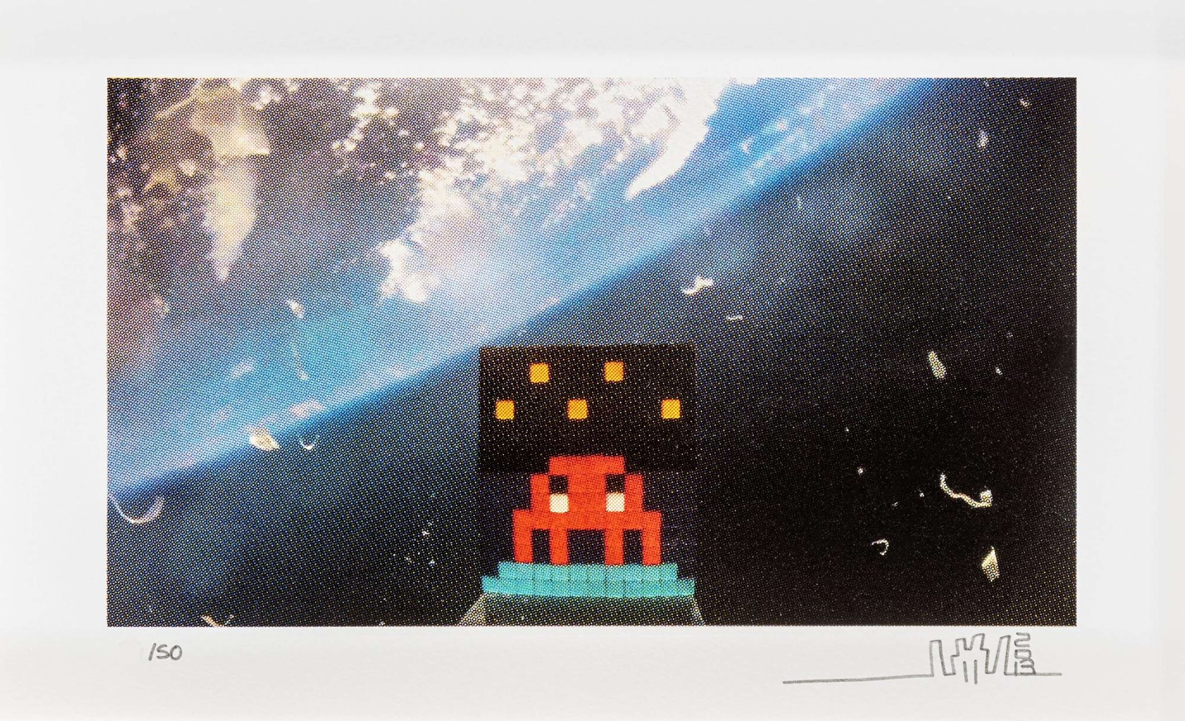 Art4Space - Signed Print by Invader 2013 - MyArtBroker