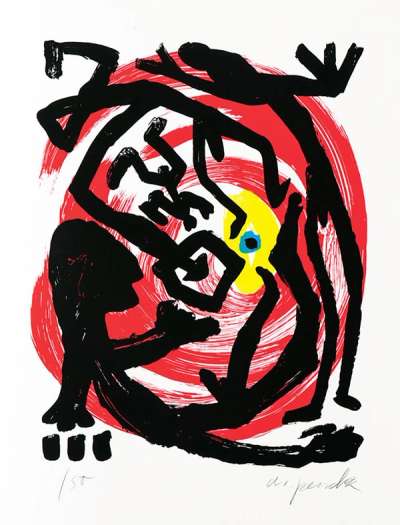 Dresden 1992 - Signed Print by A. R. Penck 1992 - MyArtBroker