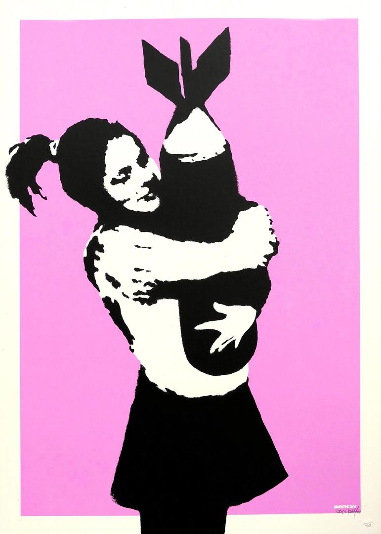 Banksy Bomb Love (Signed Print) 2003 | For Sale