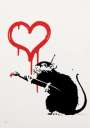 Banksy: Love Rat - Signed Print