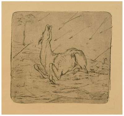 Dying Deer - Unsigned Print by Franz Marc 1908 - MyArtBroker