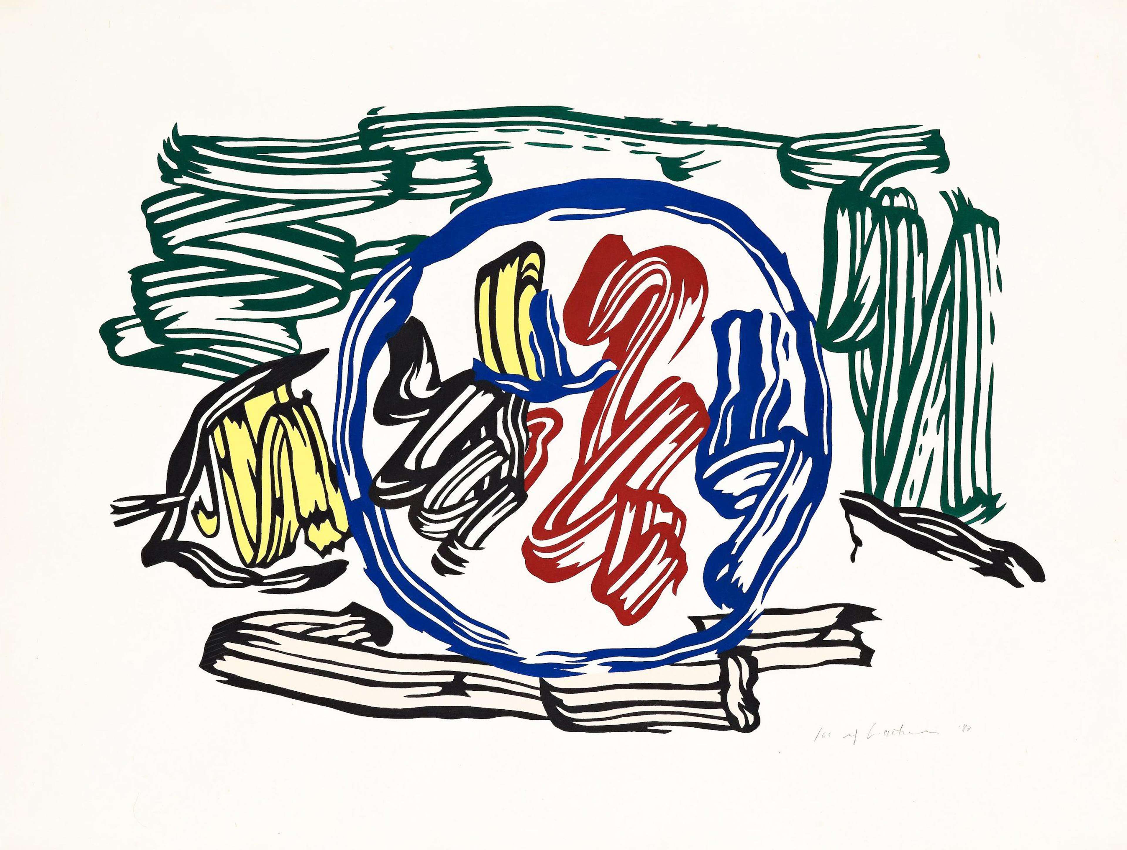 Apple And Lemon - Signed Print by Roy Lichtenstein 1983 - MyArtBroker