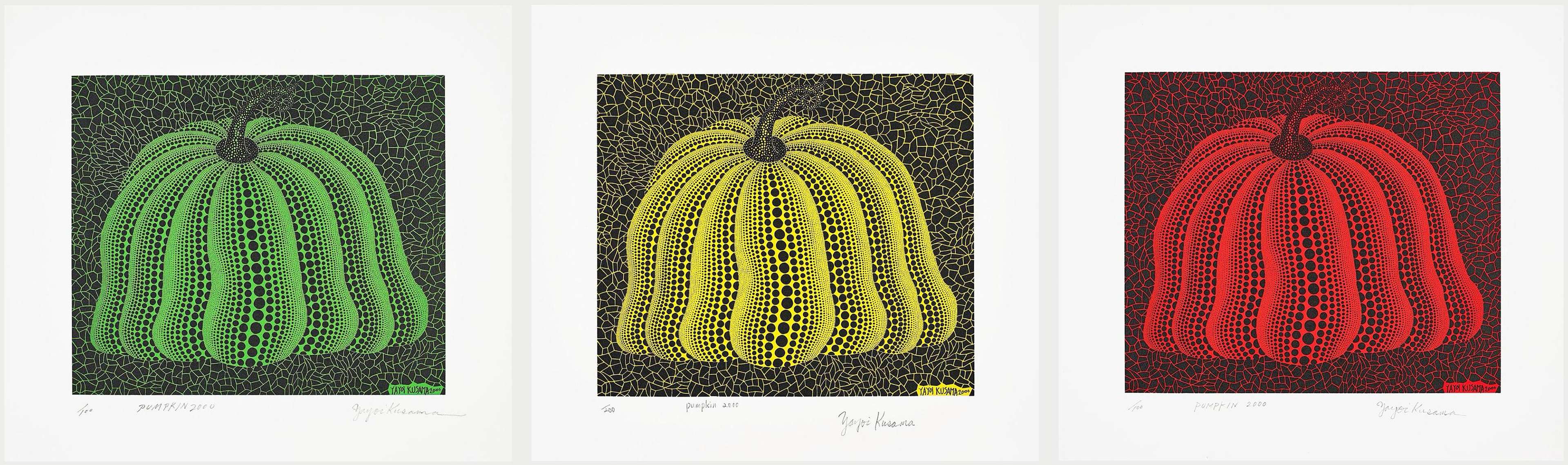 Pumpkin 2000 (complete set) - Signed Print by Yayoi Kusama 2000 - MyArtBroker